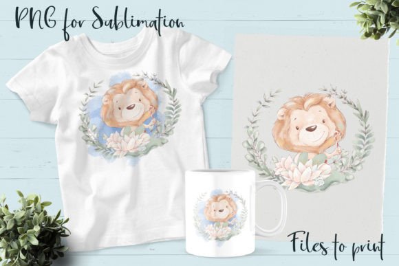 Download Cute Lion. Design for Printing. - Cute lion Collection