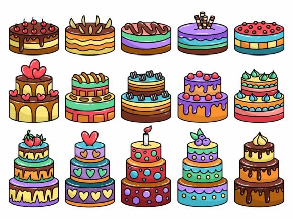 Download Hand Drawn Birthday Cake Illustration - Birthday cake Collection