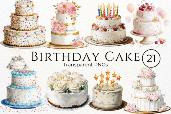 Download Birthday Cake Watercolor Clipart - Birthday cake Collection