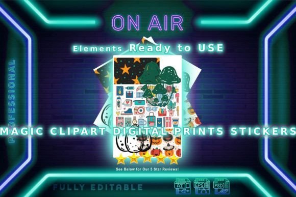 Download Magic Clipart Digital Prints Stickers - Digital prints Collection