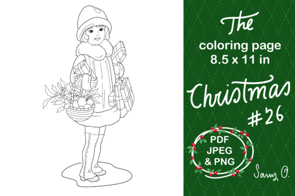 Download Christmas Gifts Vintage Adult Coloring - Christmas gifts Collection