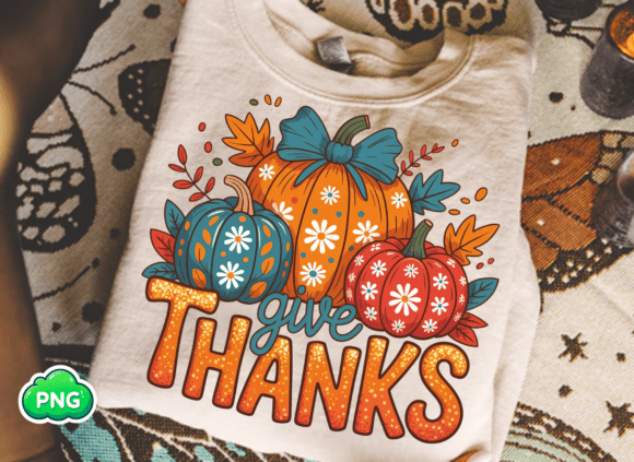 Download Give Thanks Png,Floral Fall Thanksgiving - Thanksgiving Collection