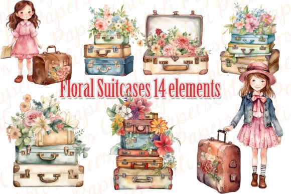 Download Suitcase Clipart,Vintage Suitcase Png, - Premium Bundle